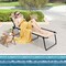 Costway 1/2 PCS Patio Folding Chaise Lounge Chair Portable Sun Lounger with Adjustable Backrest